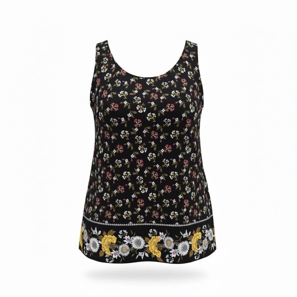 Premise sleevless floral blouse sleeveless.